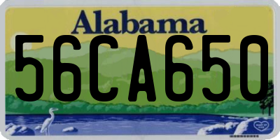 AL license plate 56CA650