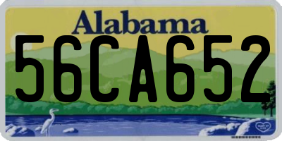 AL license plate 56CA652