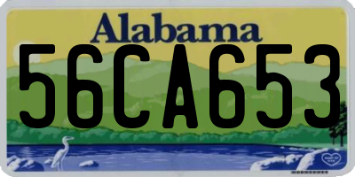 AL license plate 56CA653