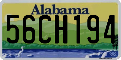 AL license plate 56CH194