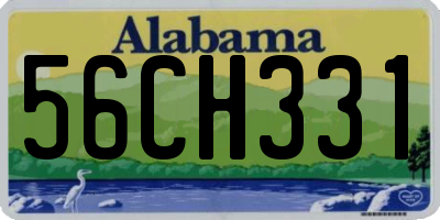 AL license plate 56CH331