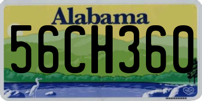 AL license plate 56CH360