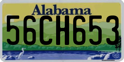 AL license plate 56CH653