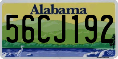 AL license plate 56CJ192