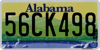 AL license plate 56CK498
