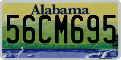 AL license plate 56CM695