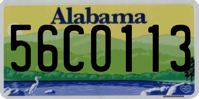 AL license plate 56CO113