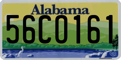 AL license plate 56CO161