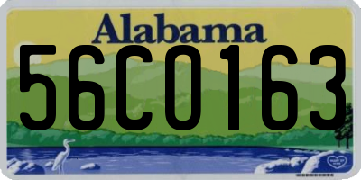 AL license plate 56CO163