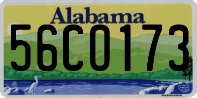 AL license plate 56CO173