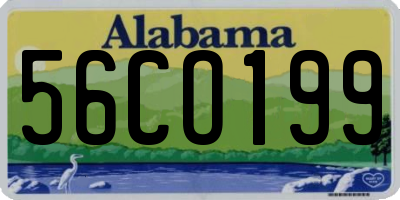 AL license plate 56CO199