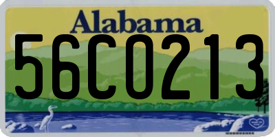 AL license plate 56CO213