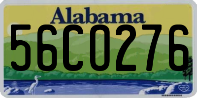 AL license plate 56CO276