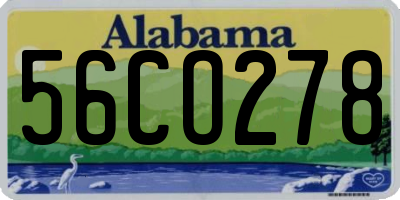 AL license plate 56CO278