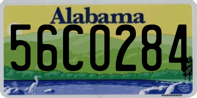 AL license plate 56CO284
