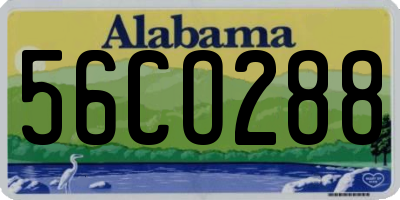 AL license plate 56CO288