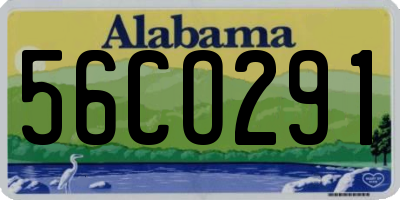 AL license plate 56CO291