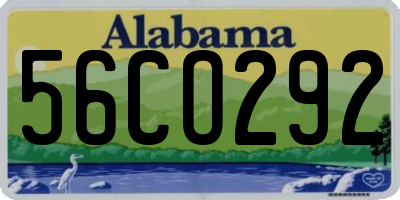 AL license plate 56CO292