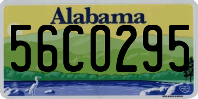 AL license plate 56CO295