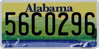 AL license plate 56CO296