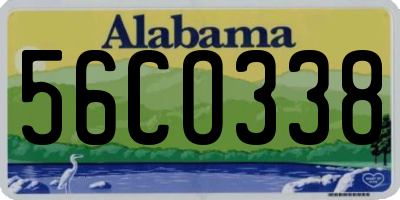 AL license plate 56CO338
