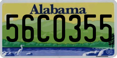 AL license plate 56CO355