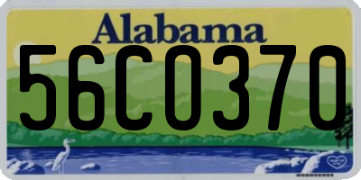 AL license plate 56CO370