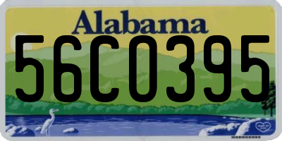 AL license plate 56CO395