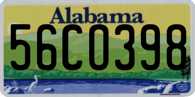 AL license plate 56CO398