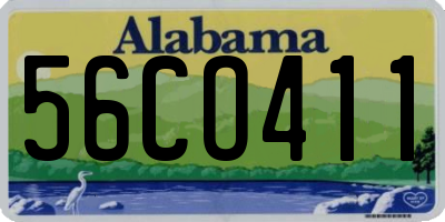 AL license plate 56CO411