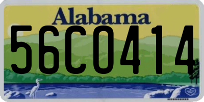 AL license plate 56CO414
