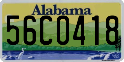 AL license plate 56CO418