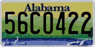 AL license plate 56CO422
