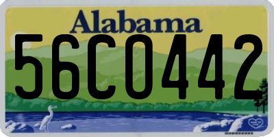 AL license plate 56CO442