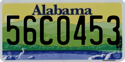 AL license plate 56CO453