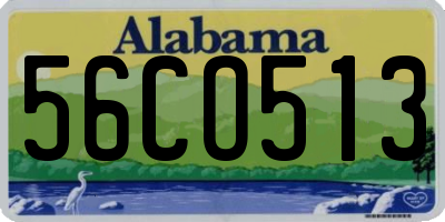 AL license plate 56CO513