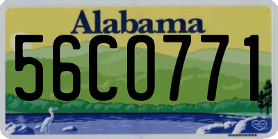 AL license plate 56CO771