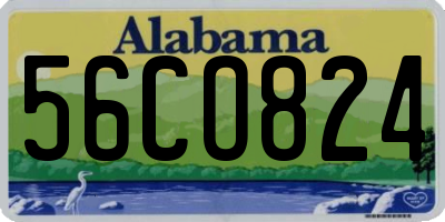 AL license plate 56CO824