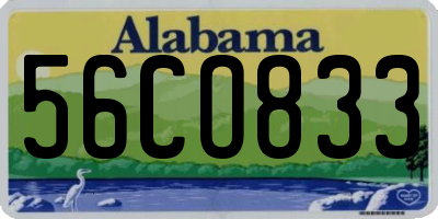 AL license plate 56CO833