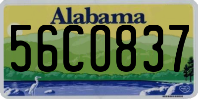 AL license plate 56CO837