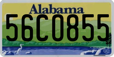 AL license plate 56CO855