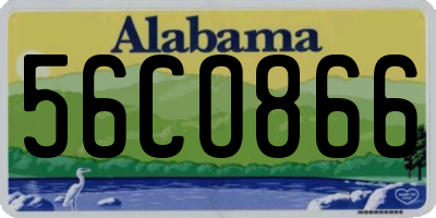 AL license plate 56CO866