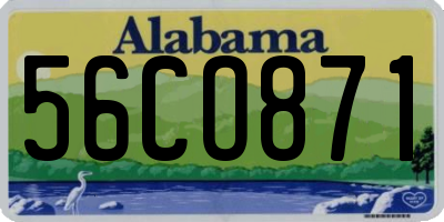 AL license plate 56CO871