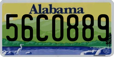 AL license plate 56CO889