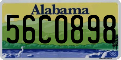 AL license plate 56CO898