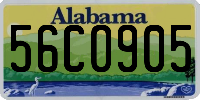 AL license plate 56CO905