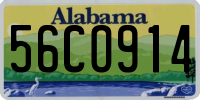 AL license plate 56CO914