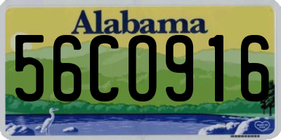 AL license plate 56CO916