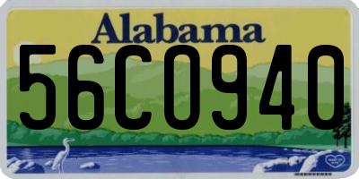 AL license plate 56CO940