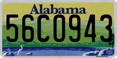 AL license plate 56CO943